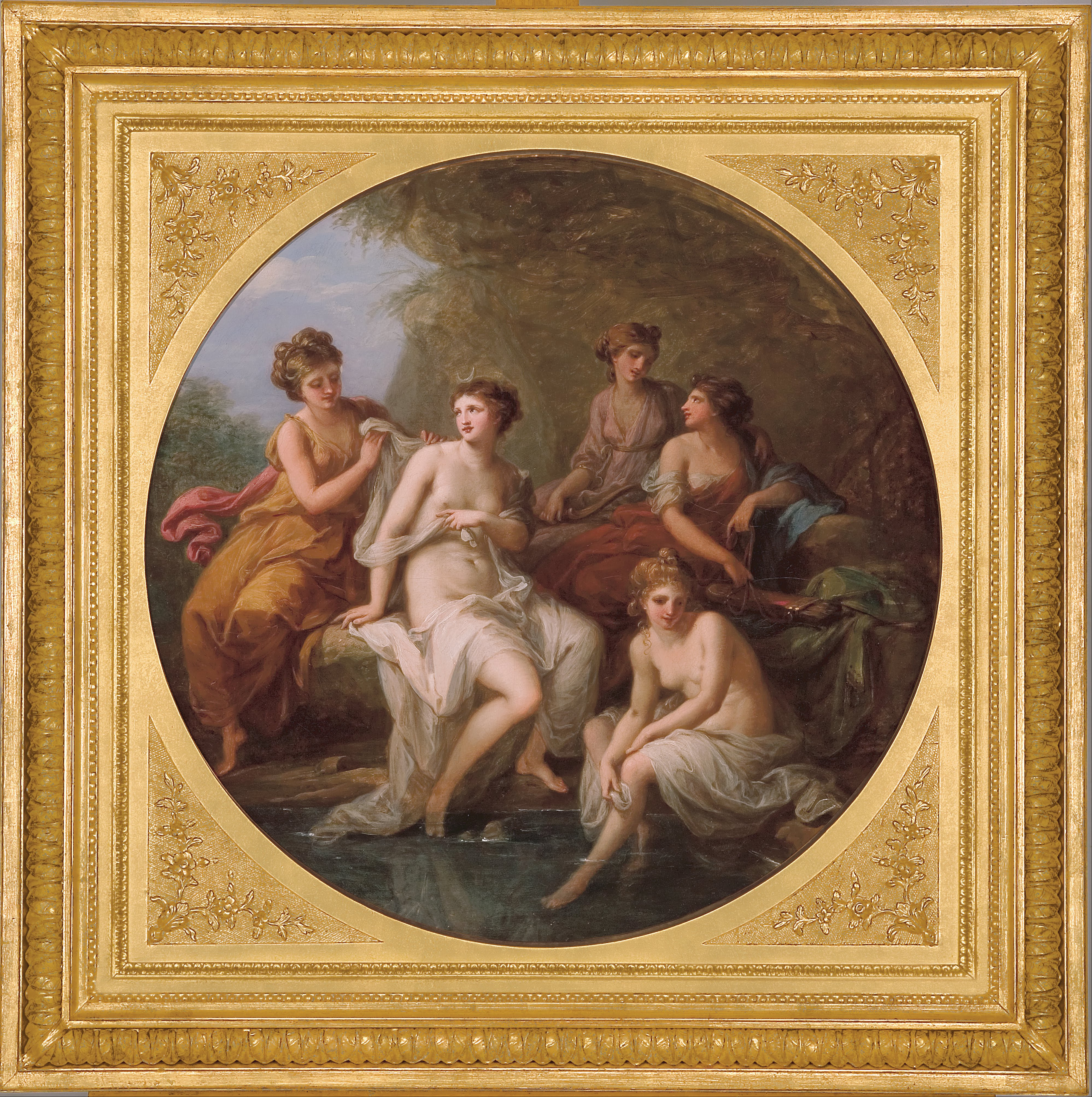 Diana and her nymphs bathing